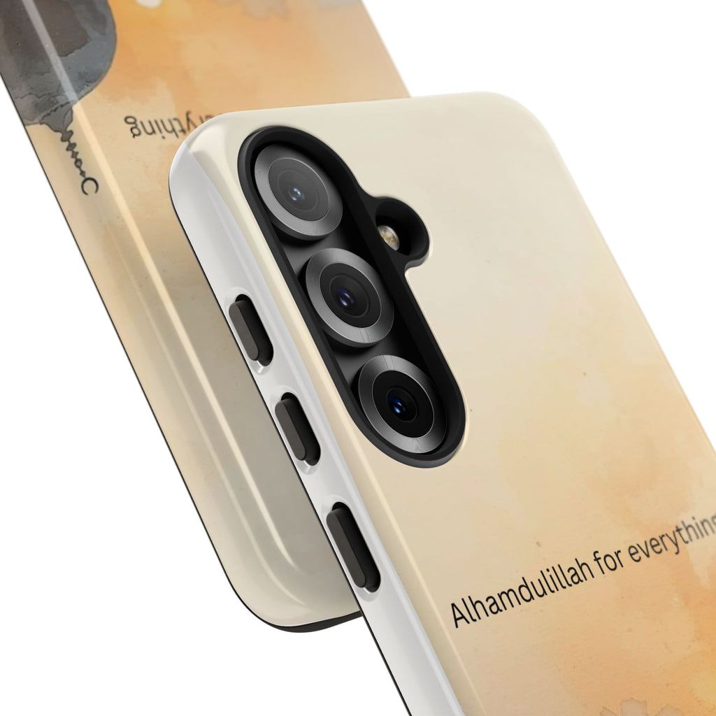 Alhamdulillah for Everything Phone Case — Islamic Mosque Sunrise Protective Cover