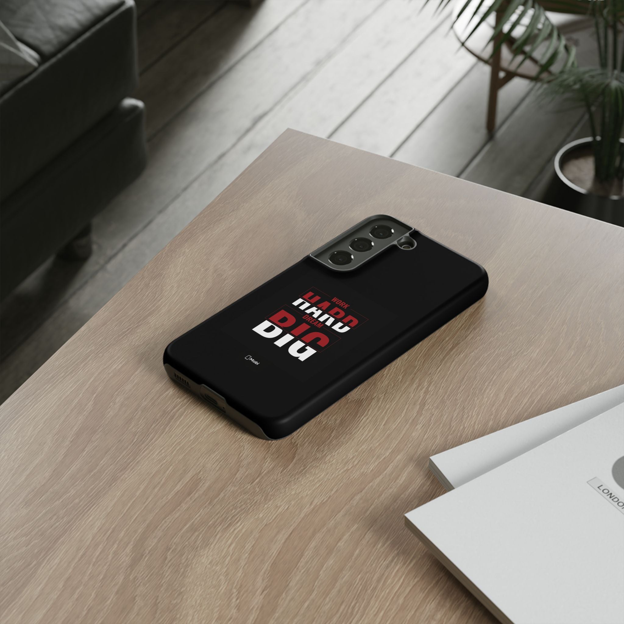 Phone Case - "Work Hard Dream Big" Motivational Tough Case