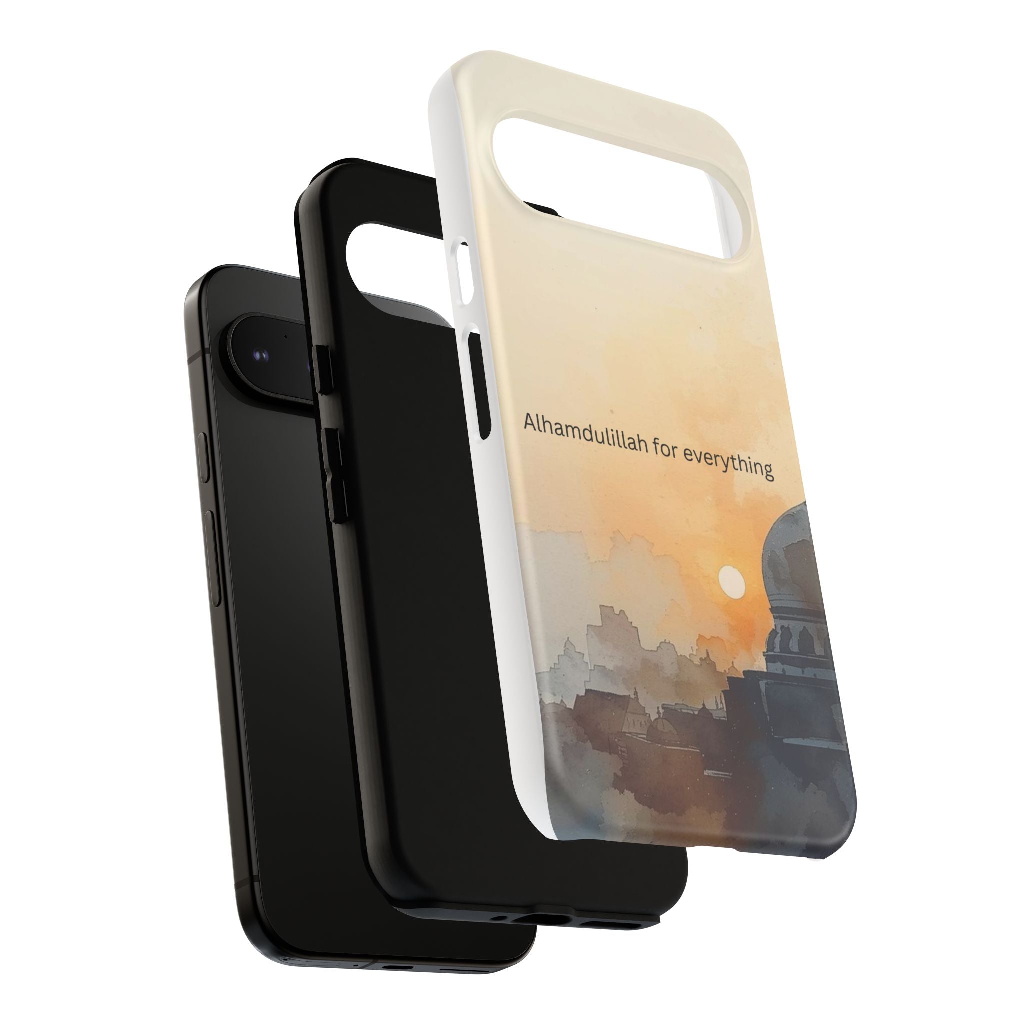 Alhamdulillah for Everything Phone Case — Islamic Mosque Sunrise Protective Cover