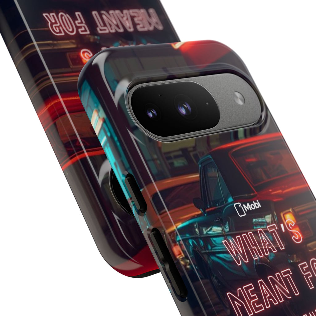 Neon Retro Phone Case — "What's Meant For You Will Always Find You"