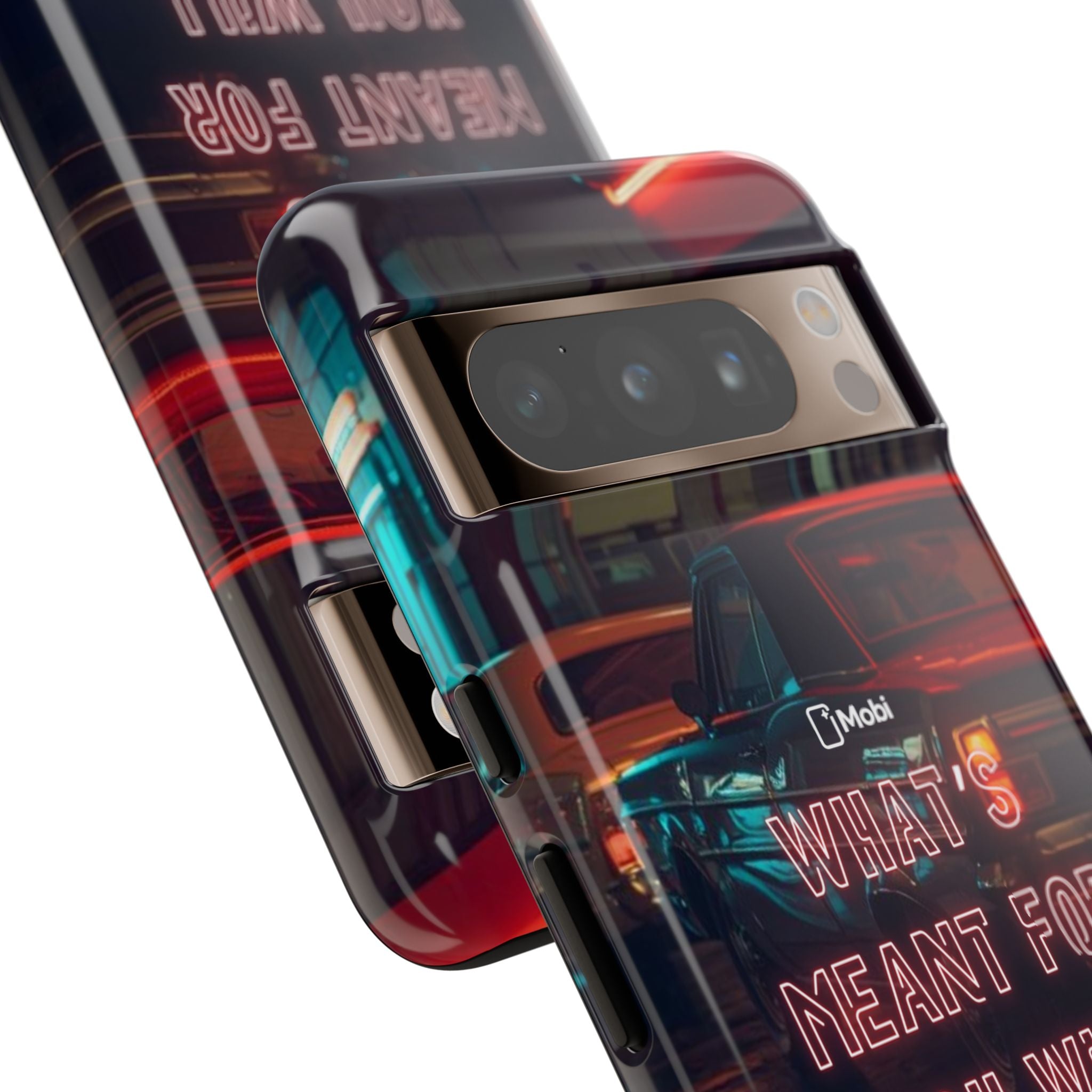 Neon Retro Phone Case — "What's Meant For You Will Always Find You"