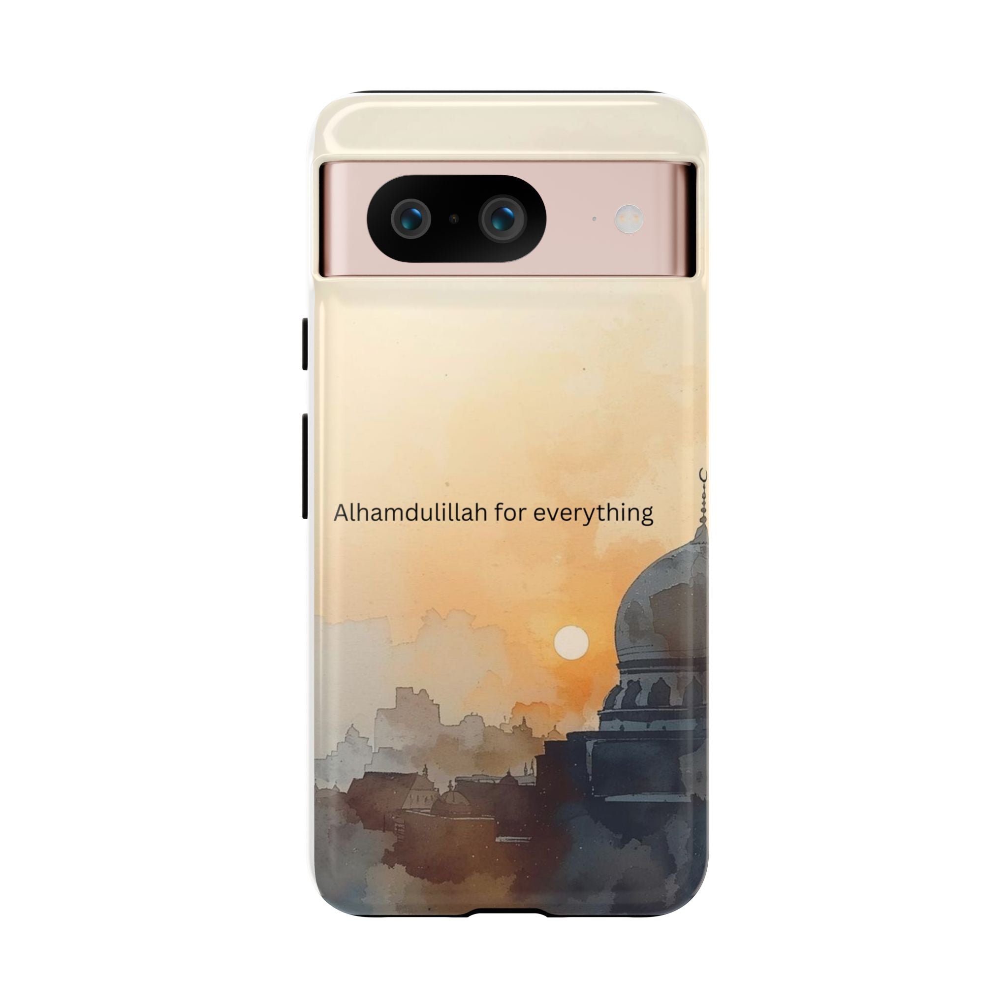 Alhamdulillah for Everything Phone Case — Islamic Mosque Sunrise Protective Cover
