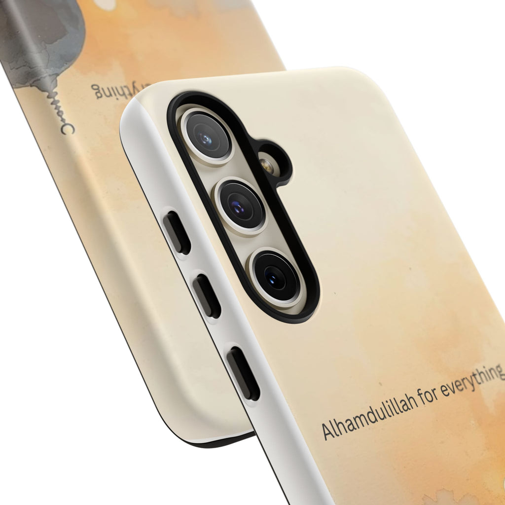 Alhamdulillah for Everything Phone Case — Islamic Mosque Sunrise Protective Cover