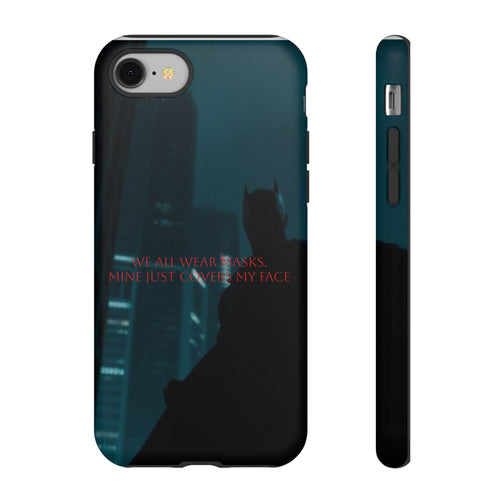 Batman Silhouette Quote Phone Case | Dark City Skyline iPhone Cover