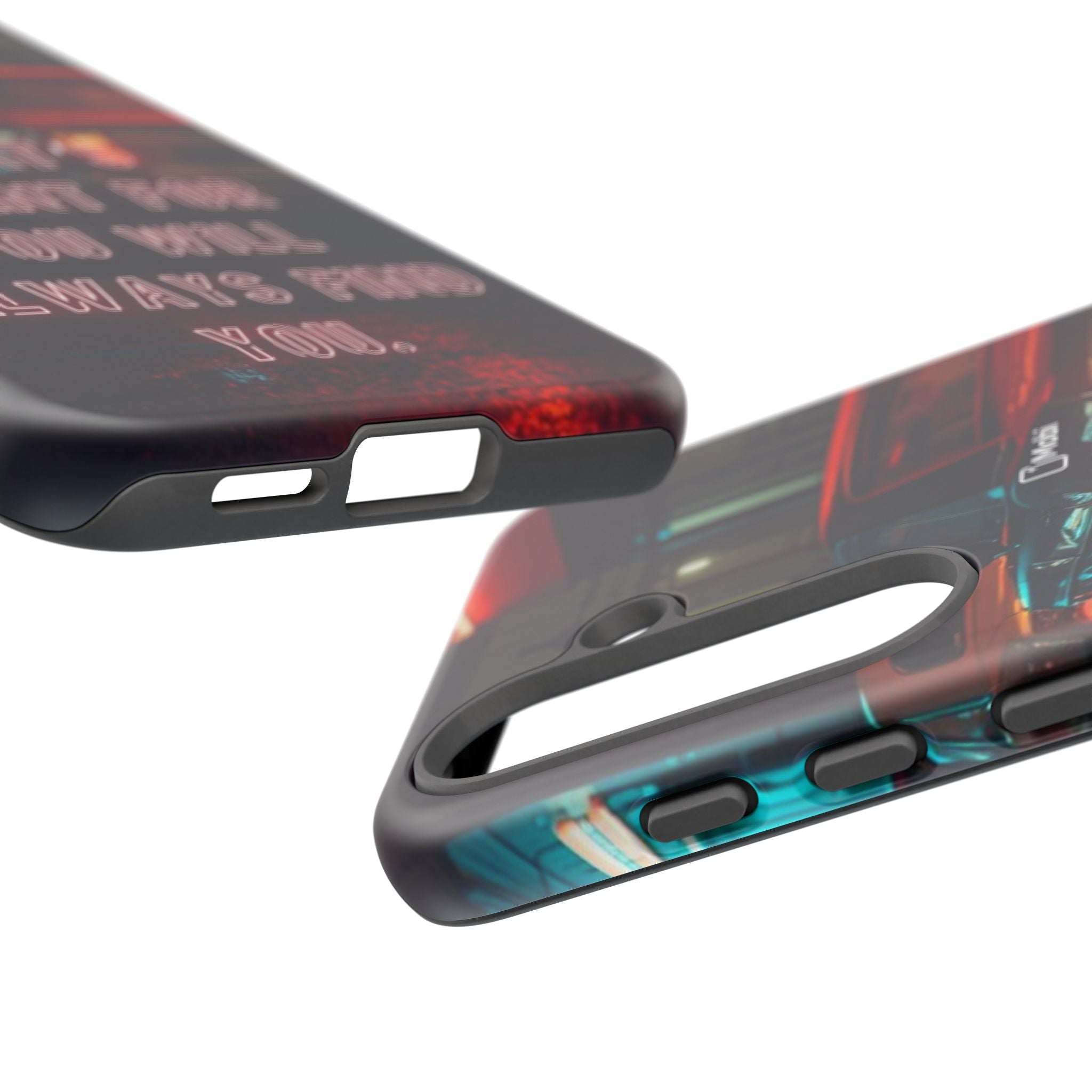 Neon Retro Phone Case — "What's Meant For You Will Always Find You"