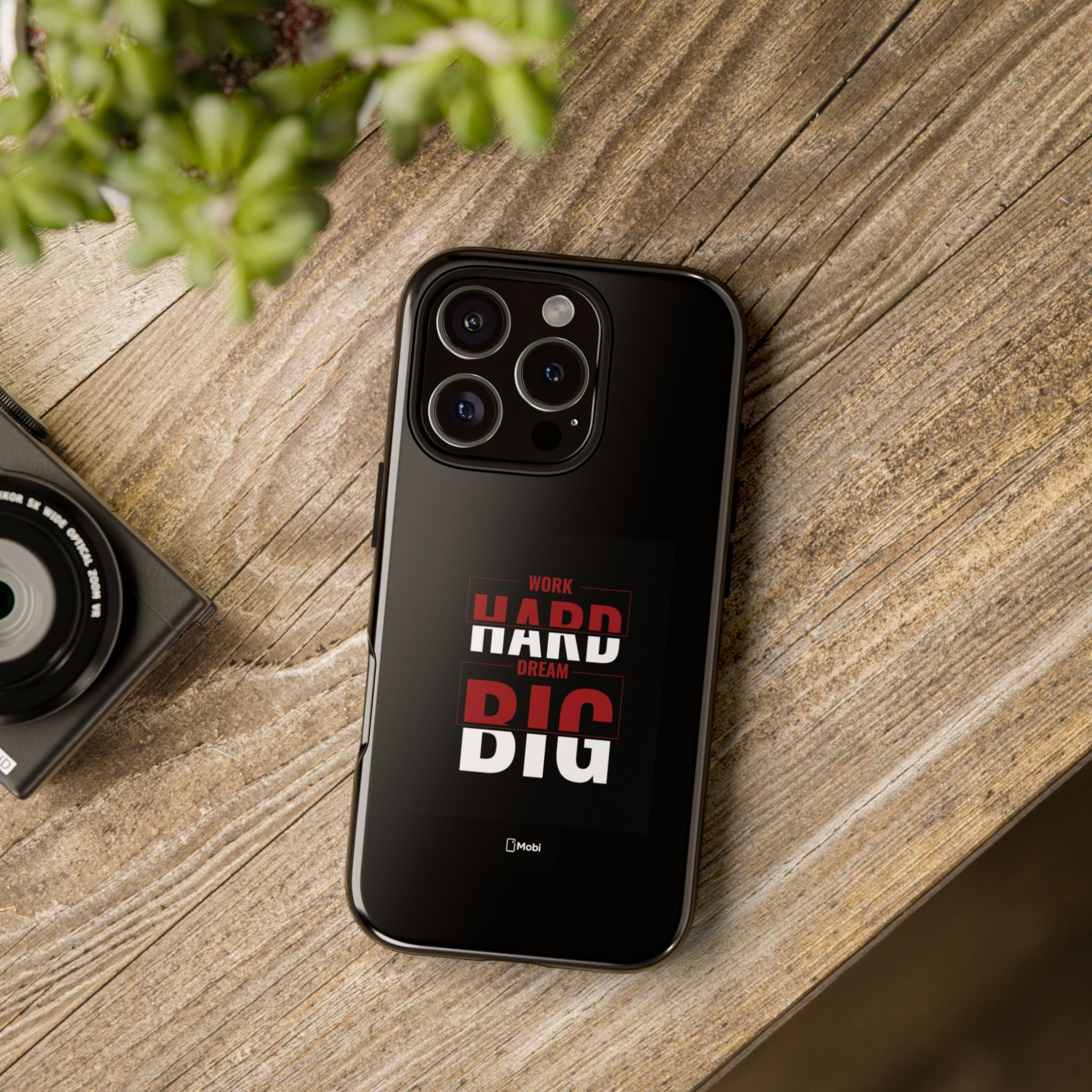 Phone Case - "Work Hard Dream Big" Motivational Tough Case