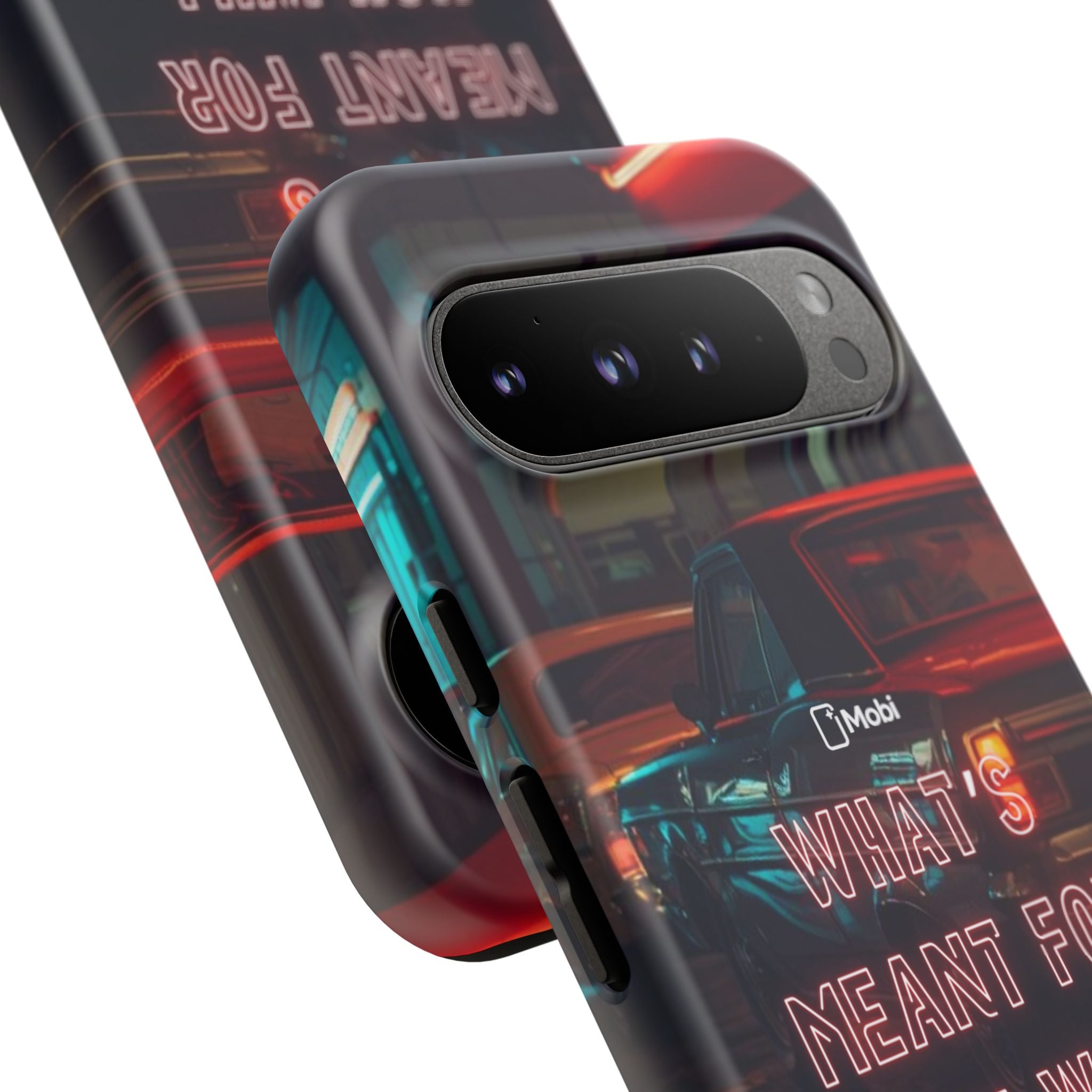 Neon Retro Phone Case — "What's Meant For You Will Always Find You"