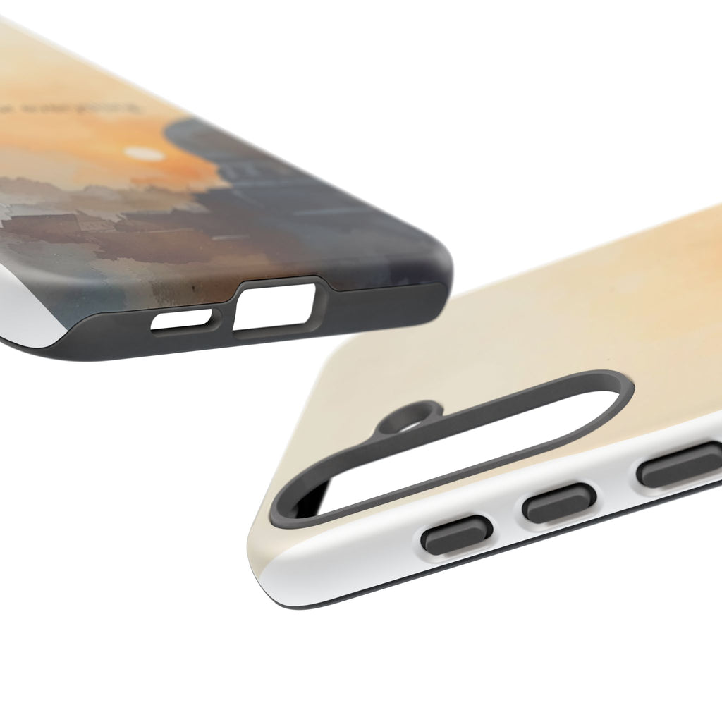 Alhamdulillah for Everything Phone Case — Islamic Mosque Sunrise Protective Cover