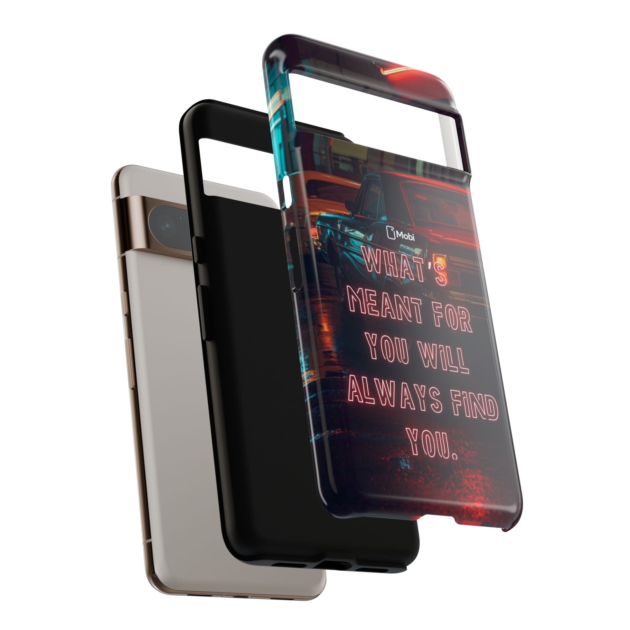 Neon Retro Phone Case — "What's Meant For You Will Always Find You"