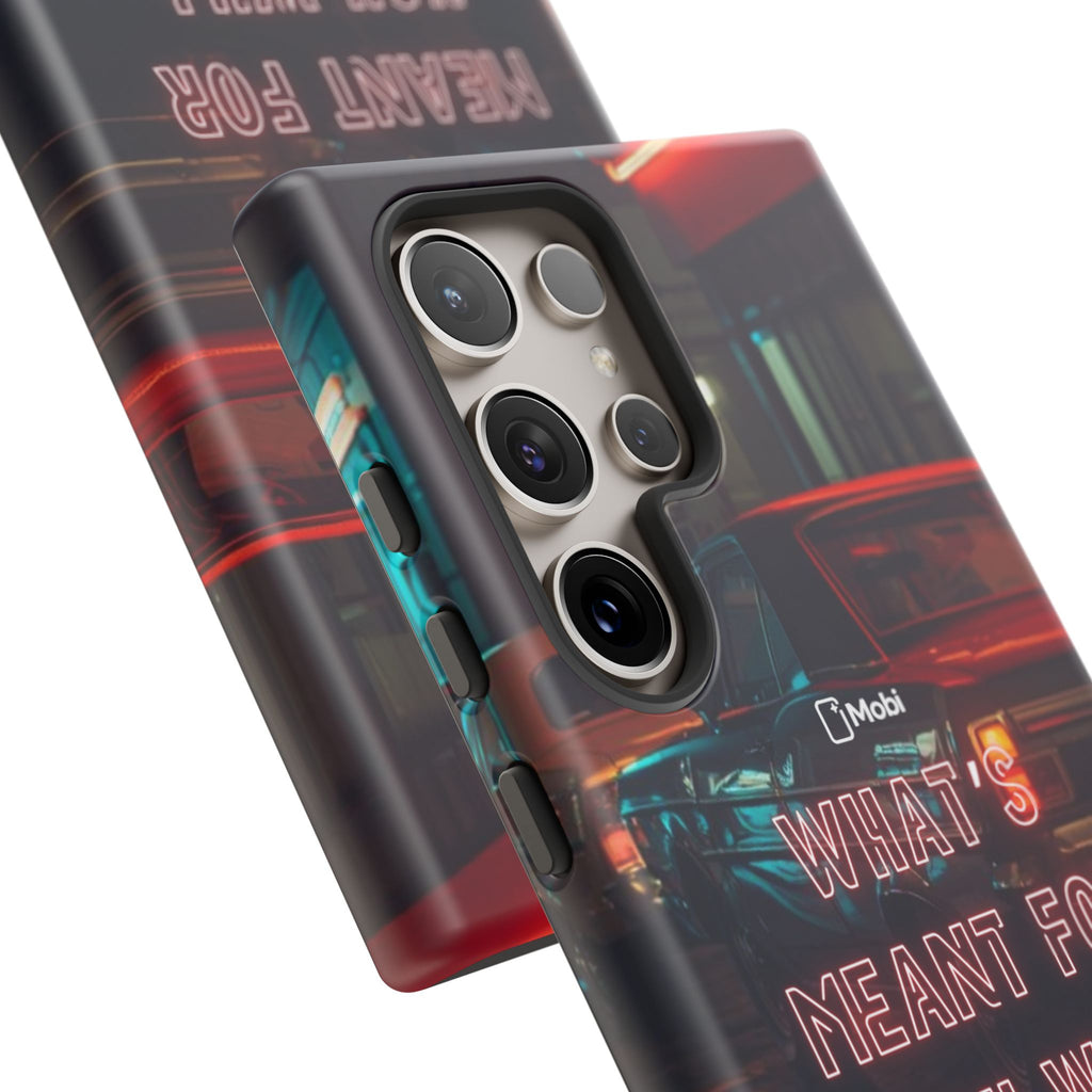 Neon Retro Phone Case — "What's Meant For You Will Always Find You"