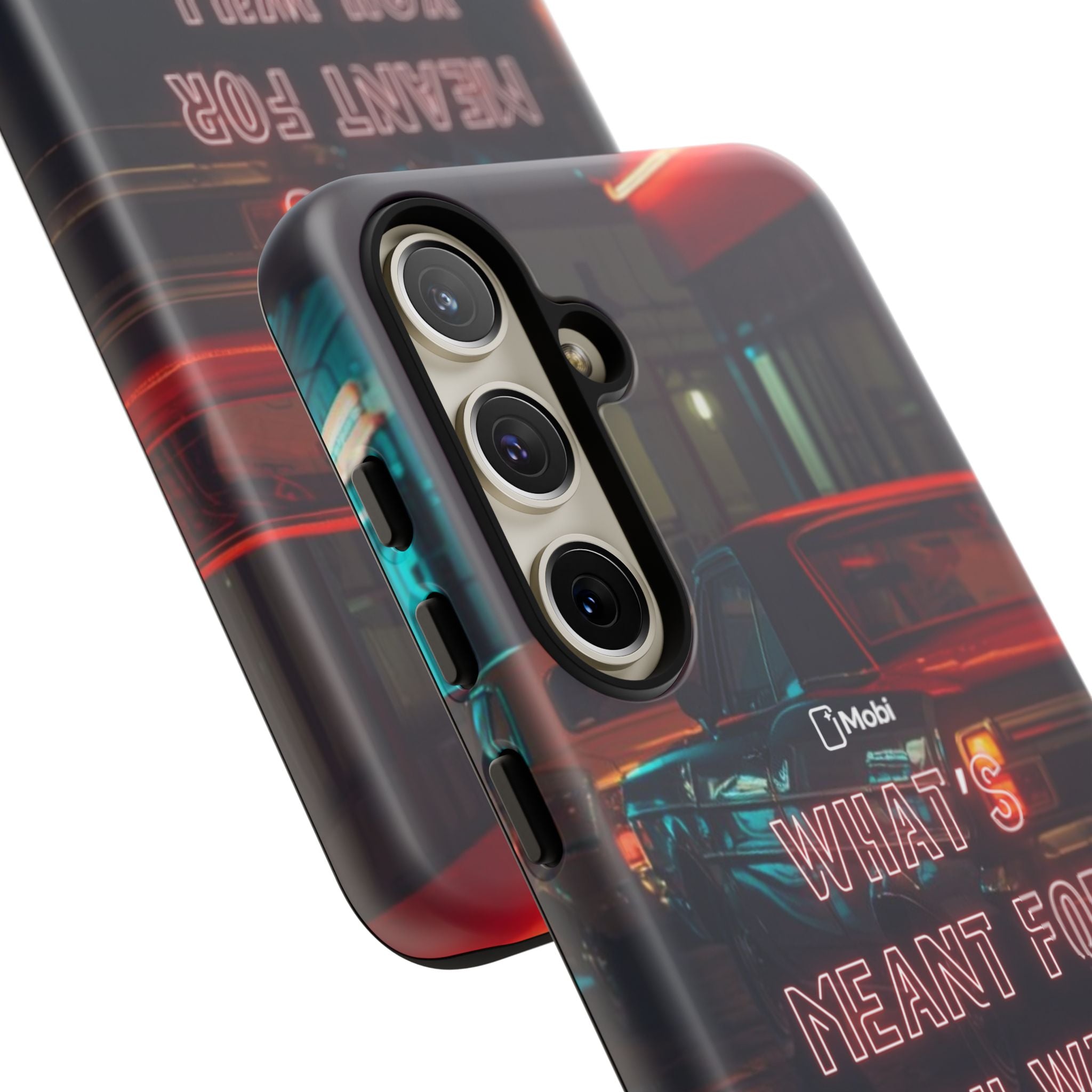 Neon Retro Phone Case — "What's Meant For You Will Always Find You"