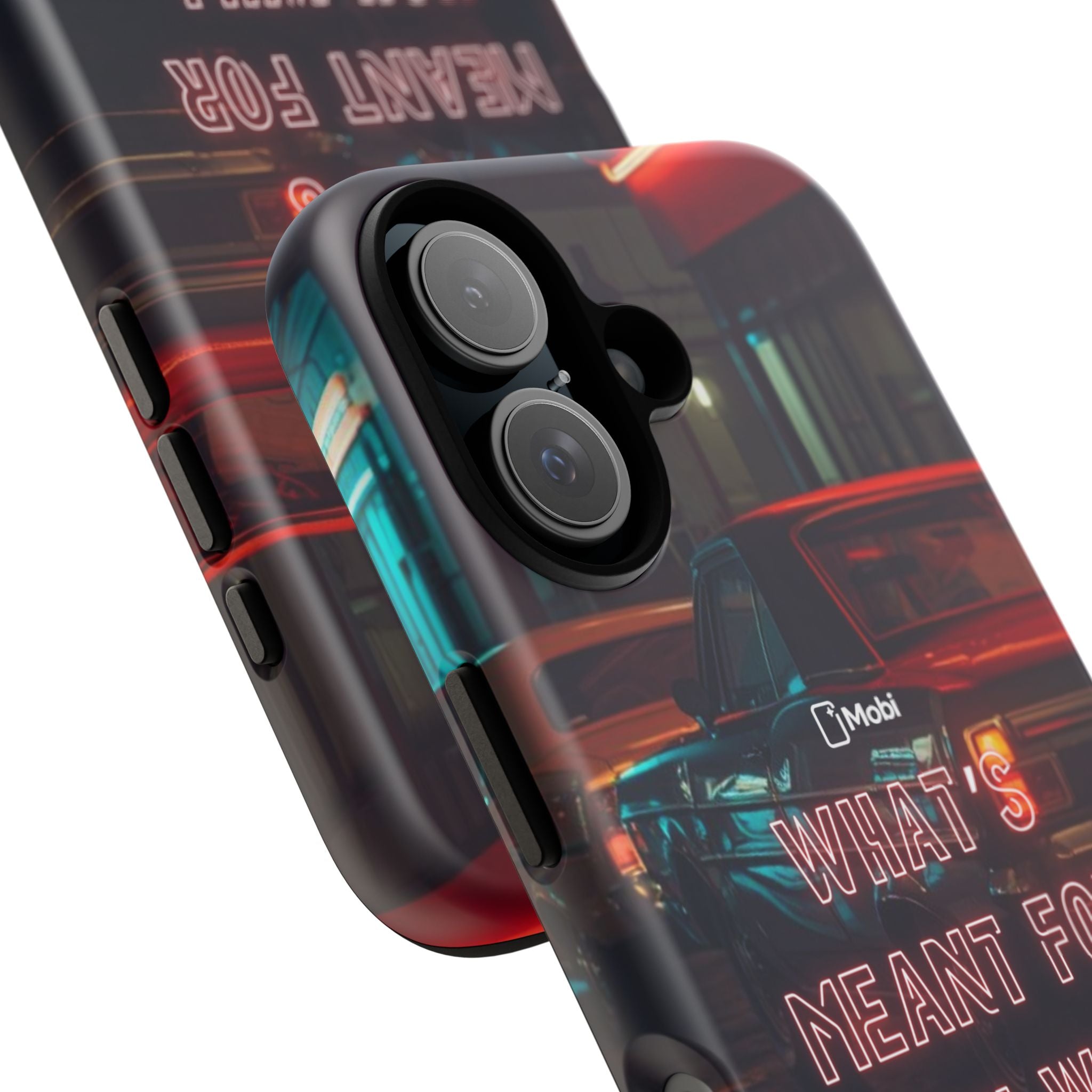 Neon Retro Phone Case — "What's Meant For You Will Always Find You"