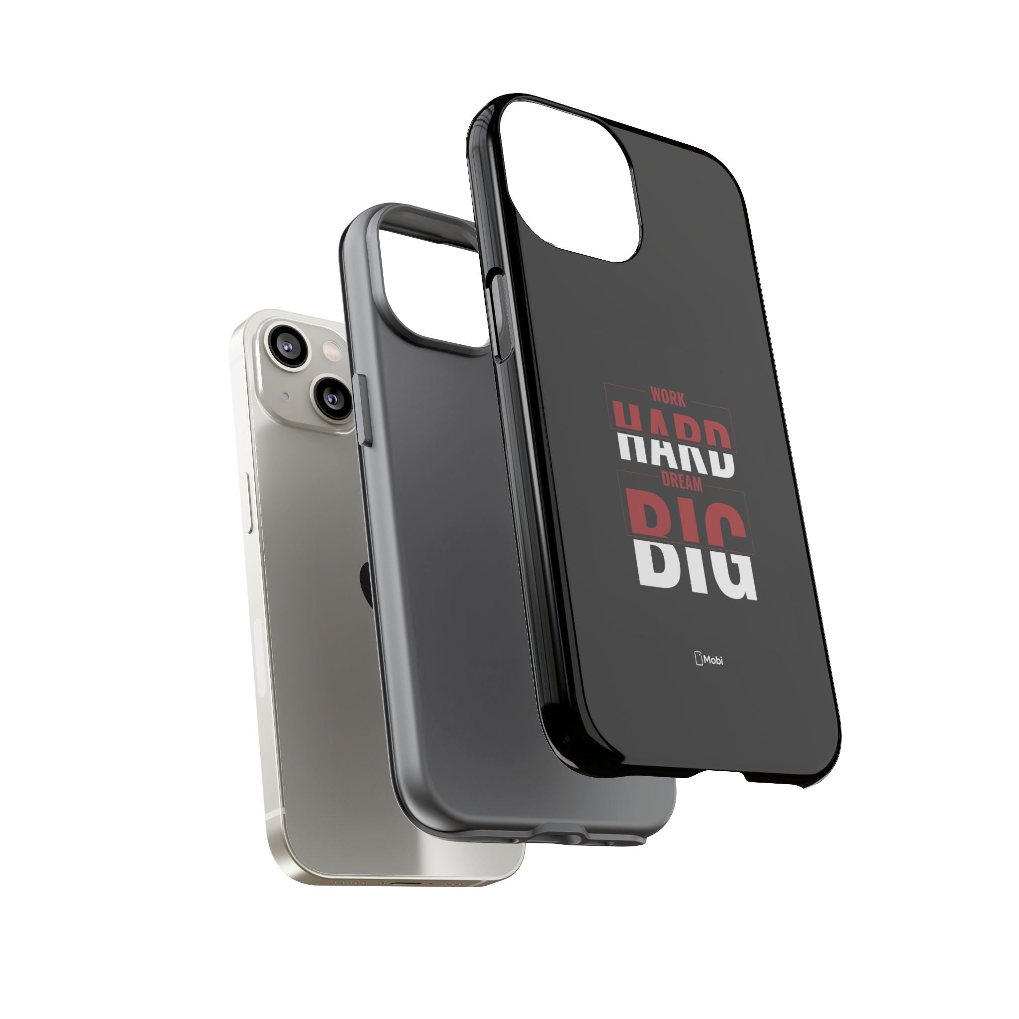 Phone Case - "Work Hard Dream Big" Motivational Tough Case