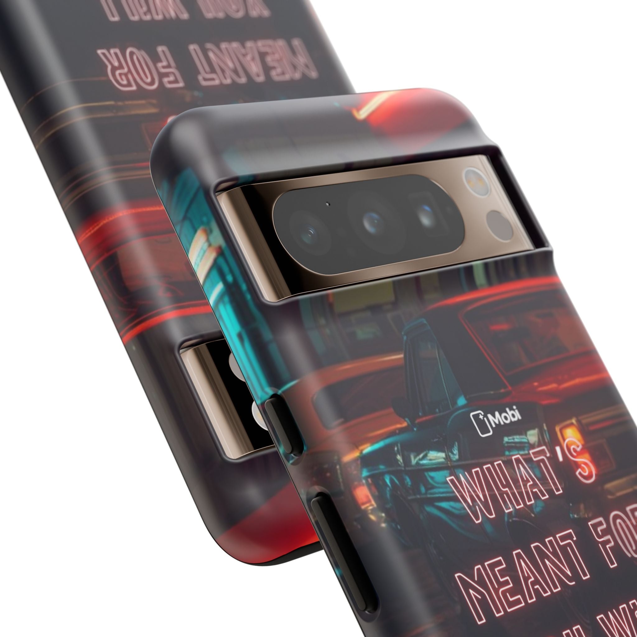 Neon Retro Phone Case — "What's Meant For You Will Always Find You"