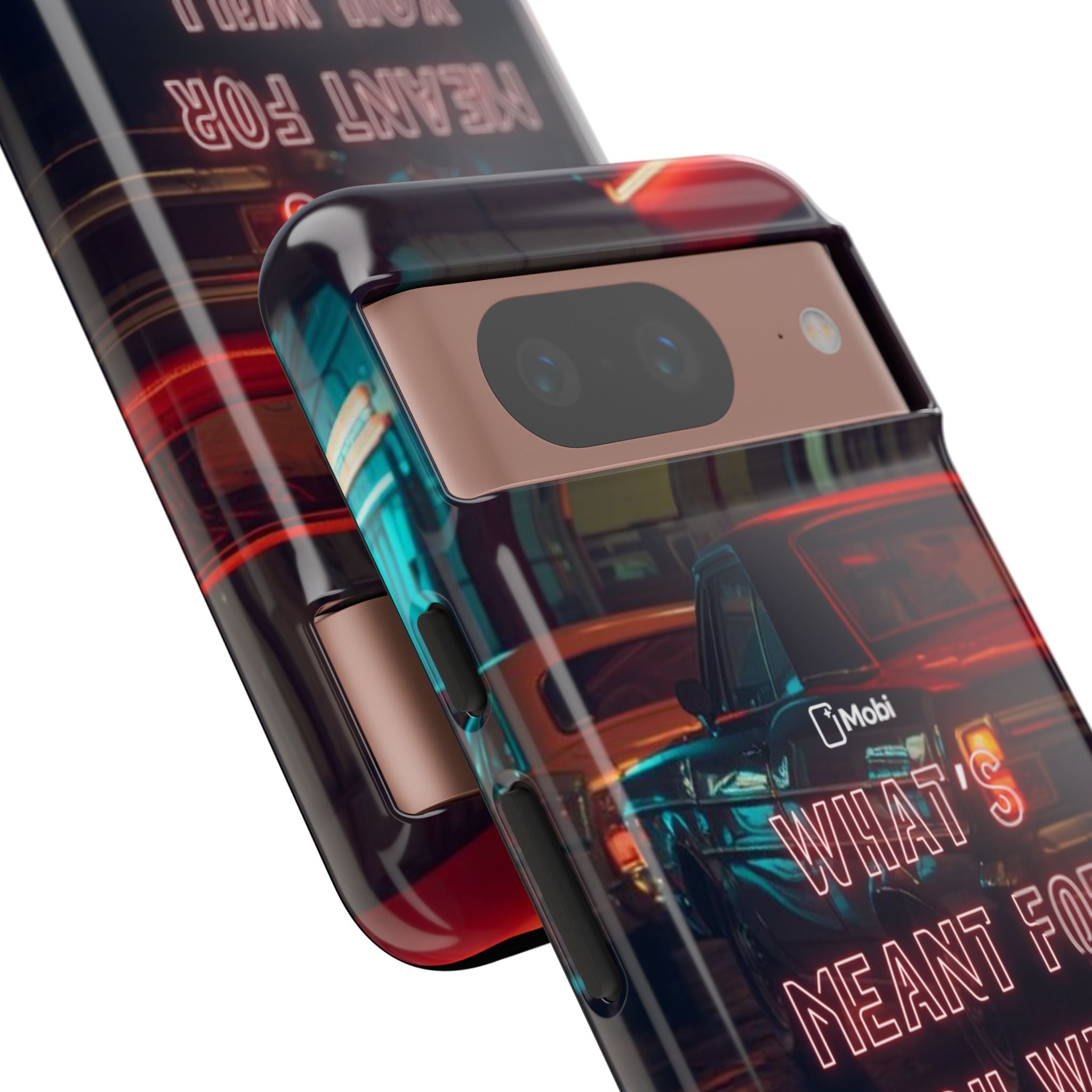 Neon Retro Phone Case — "What's Meant For You Will Always Find You"