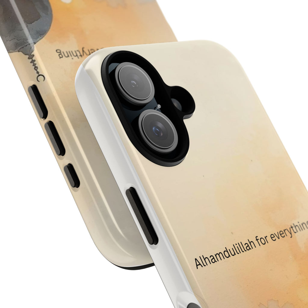 Alhamdulillah for Everything Phone Case — Islamic Mosque Sunrise Protective Cover