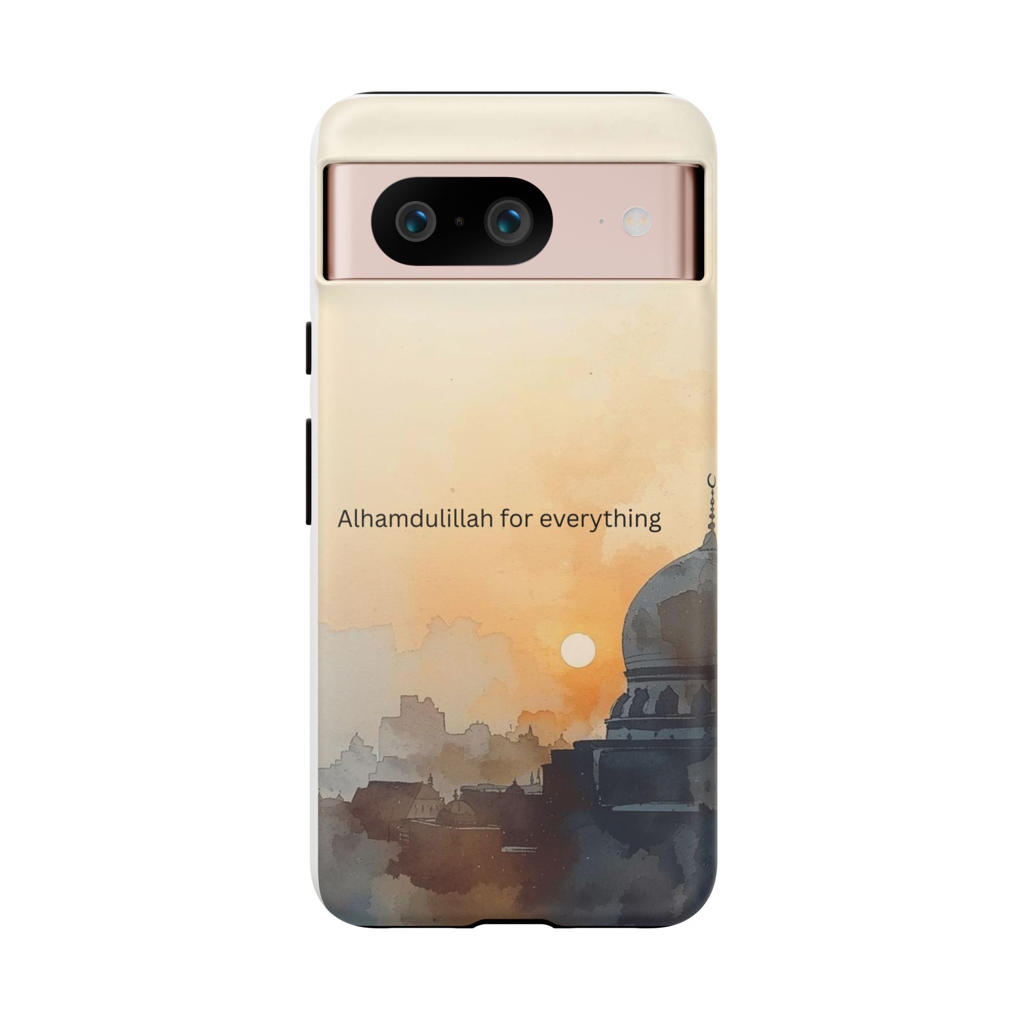 Alhamdulillah for Everything Phone Case — Islamic Mosque Sunrise Protective Cover