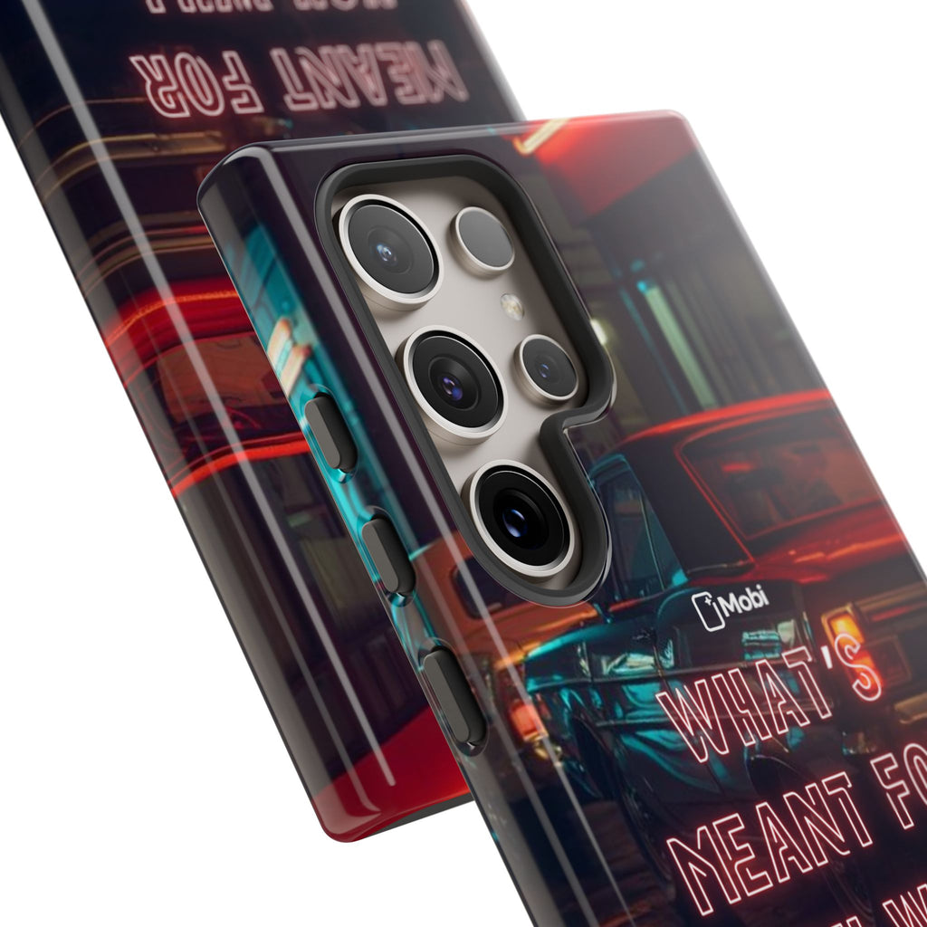 Neon Retro Phone Case — "What's Meant For You Will Always Find You"