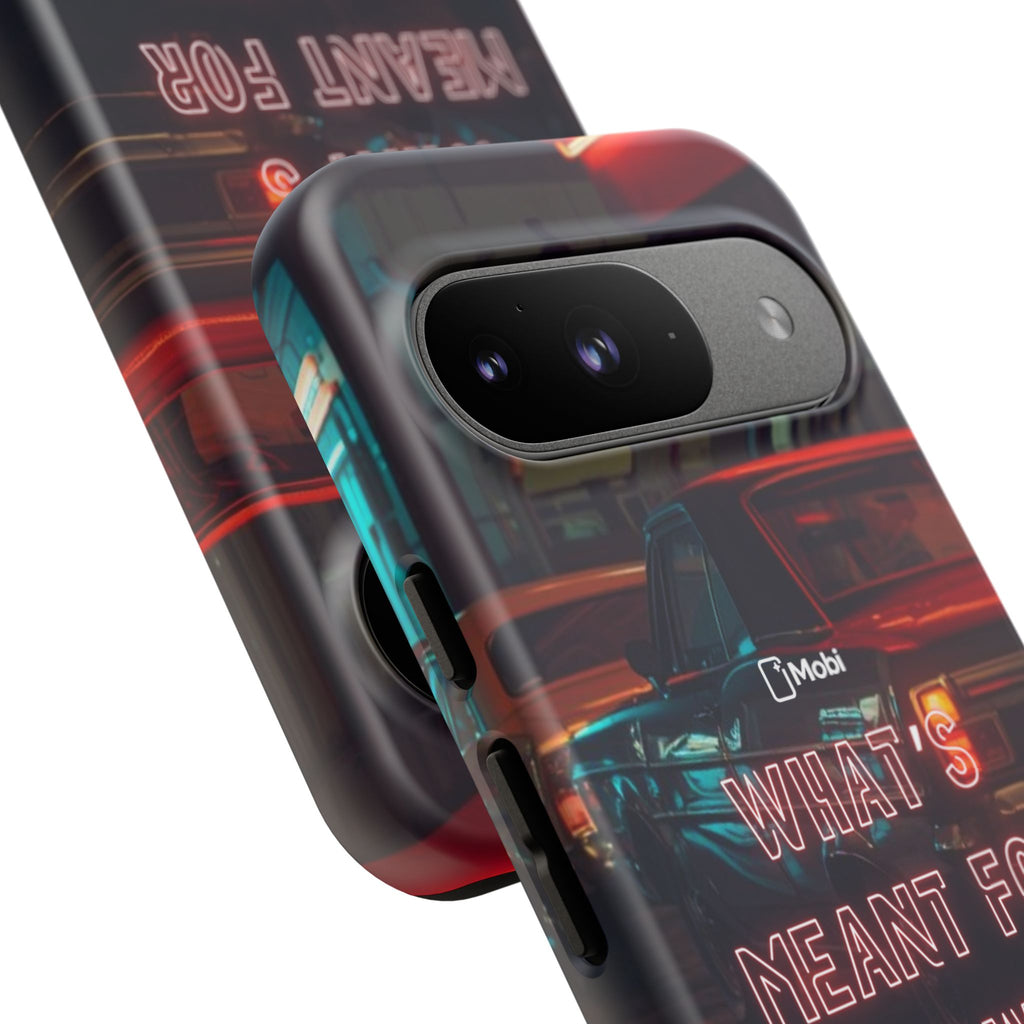 Neon Retro Phone Case — "What's Meant For You Will Always Find You"