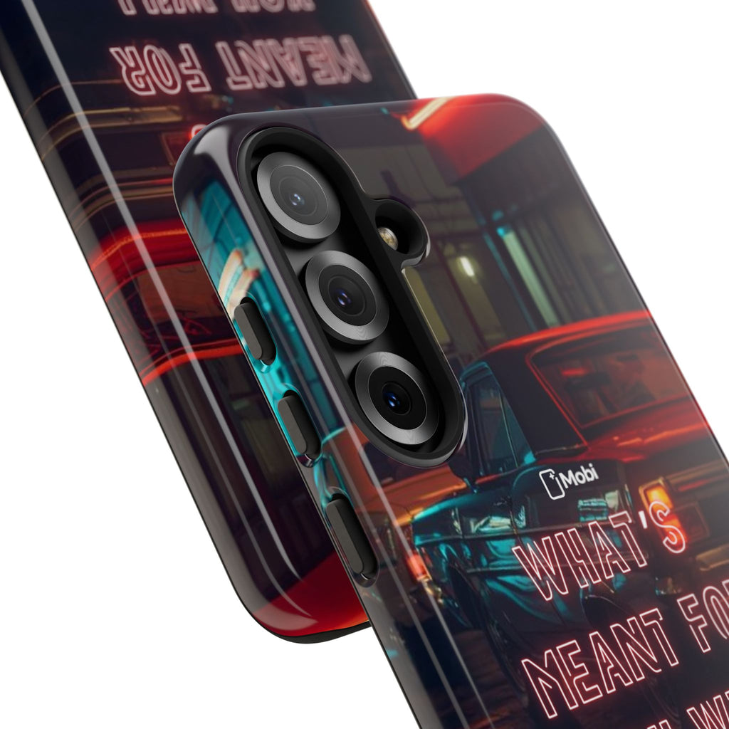 Neon Retro Phone Case — "What's Meant For You Will Always Find You"