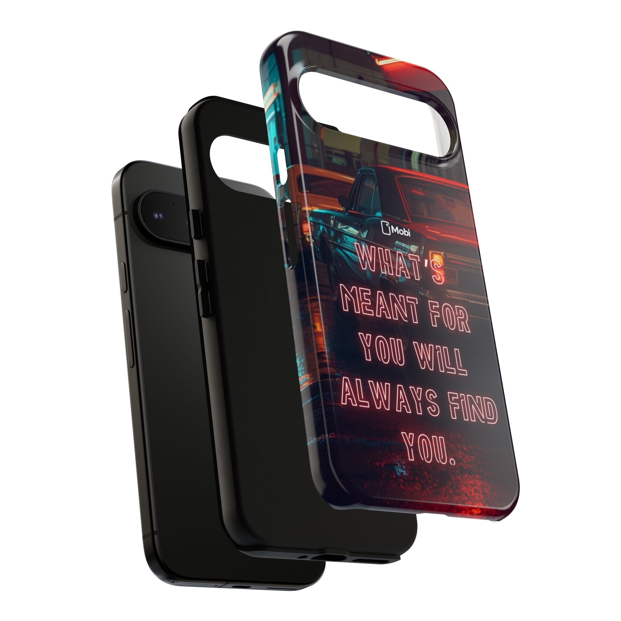 Neon Retro Phone Case — "What's Meant For You Will Always Find You"