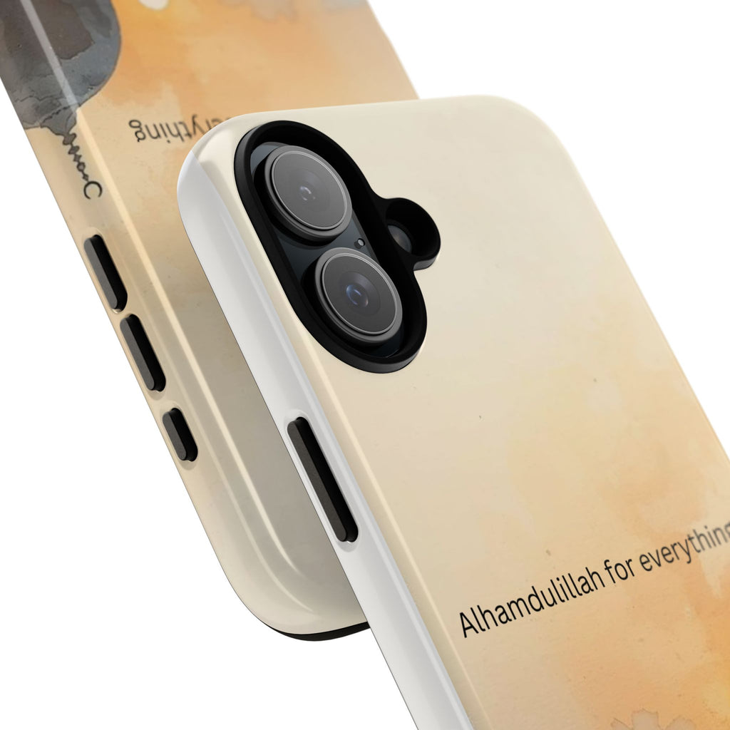 Alhamdulillah for Everything Phone Case — Islamic Mosque Sunrise Protective Cover