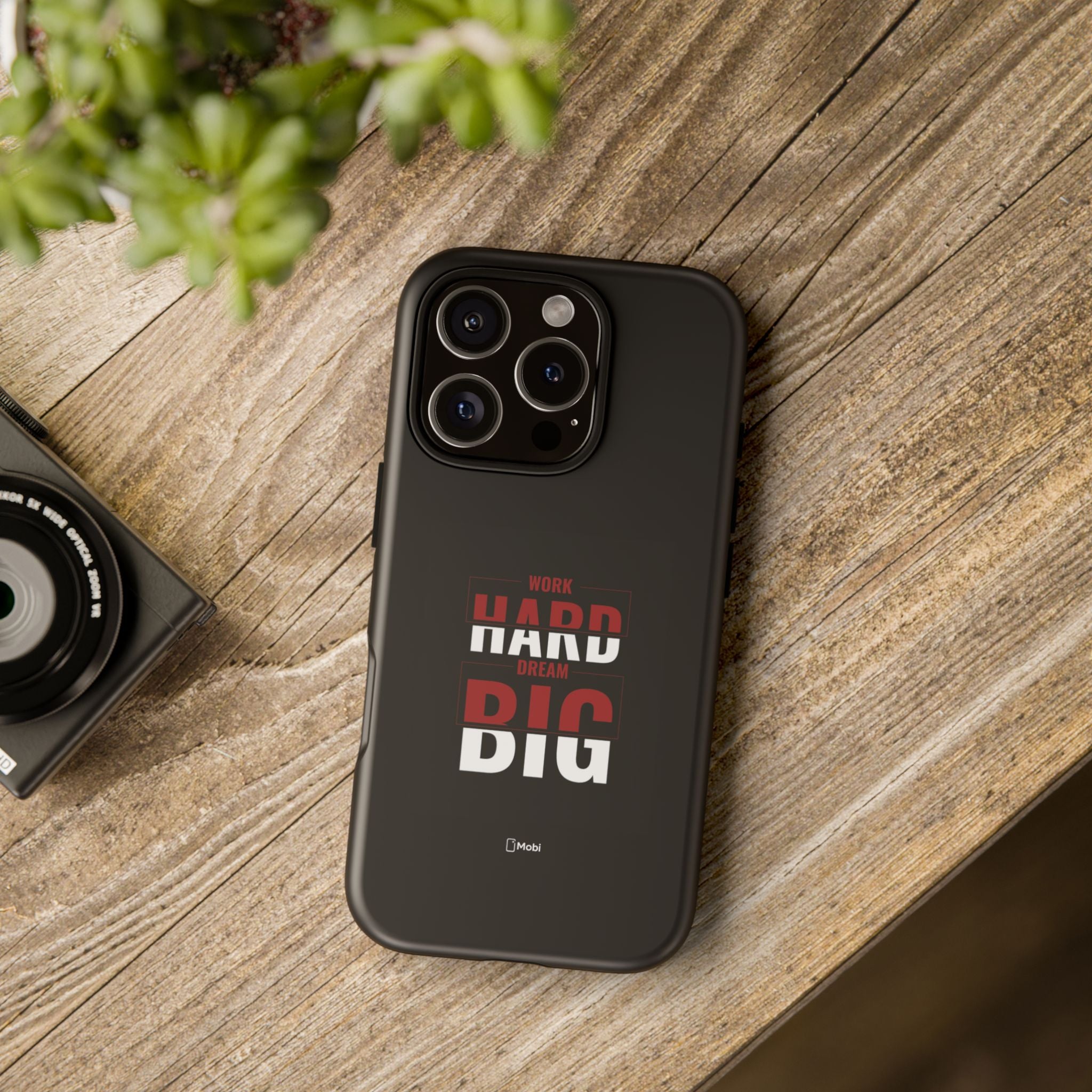 Phone Case - "Work Hard Dream Big" Motivational Tough Case