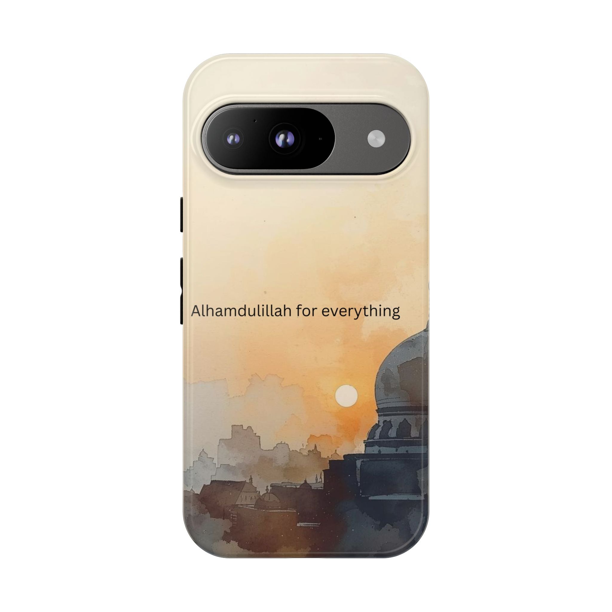 Alhamdulillah for Everything Phone Case — Islamic Mosque Sunrise Protective Cover
