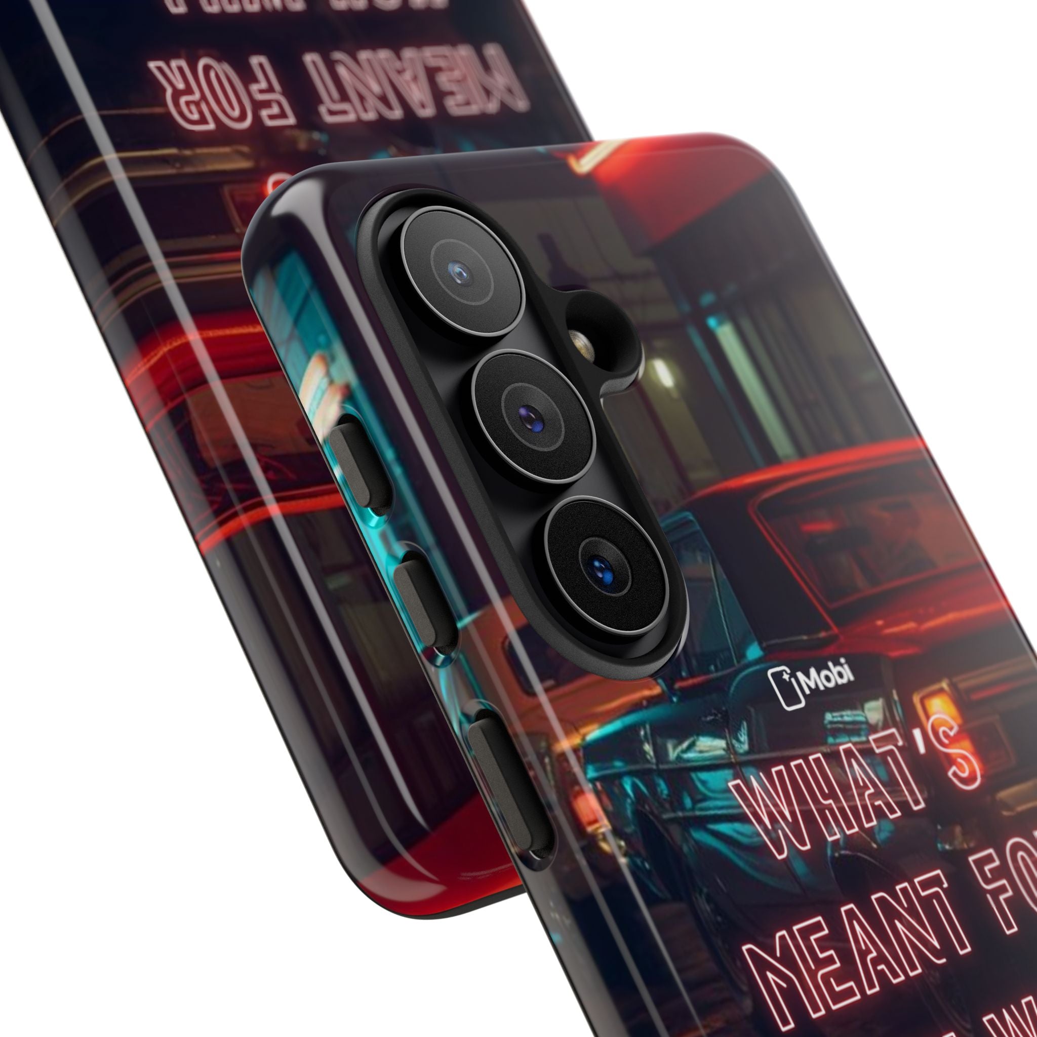 Neon Retro Phone Case — "What's Meant For You Will Always Find You"