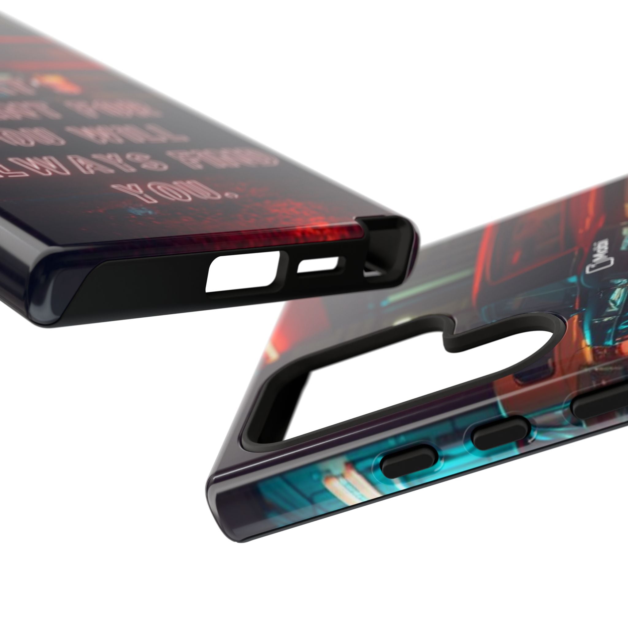 Neon Retro Phone Case — "What's Meant For You Will Always Find You"