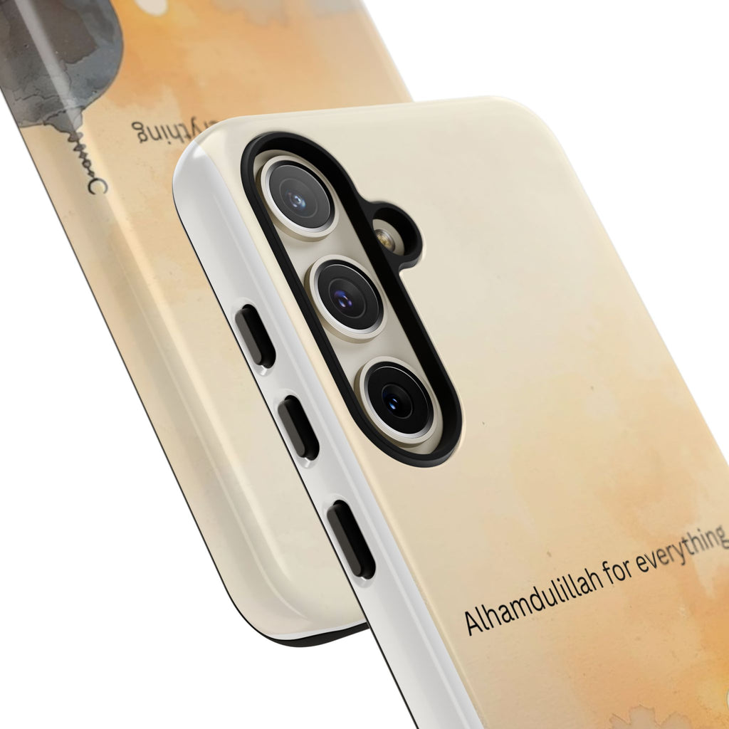 Alhamdulillah for Everything Phone Case — Islamic Mosque Sunrise Protective Cover