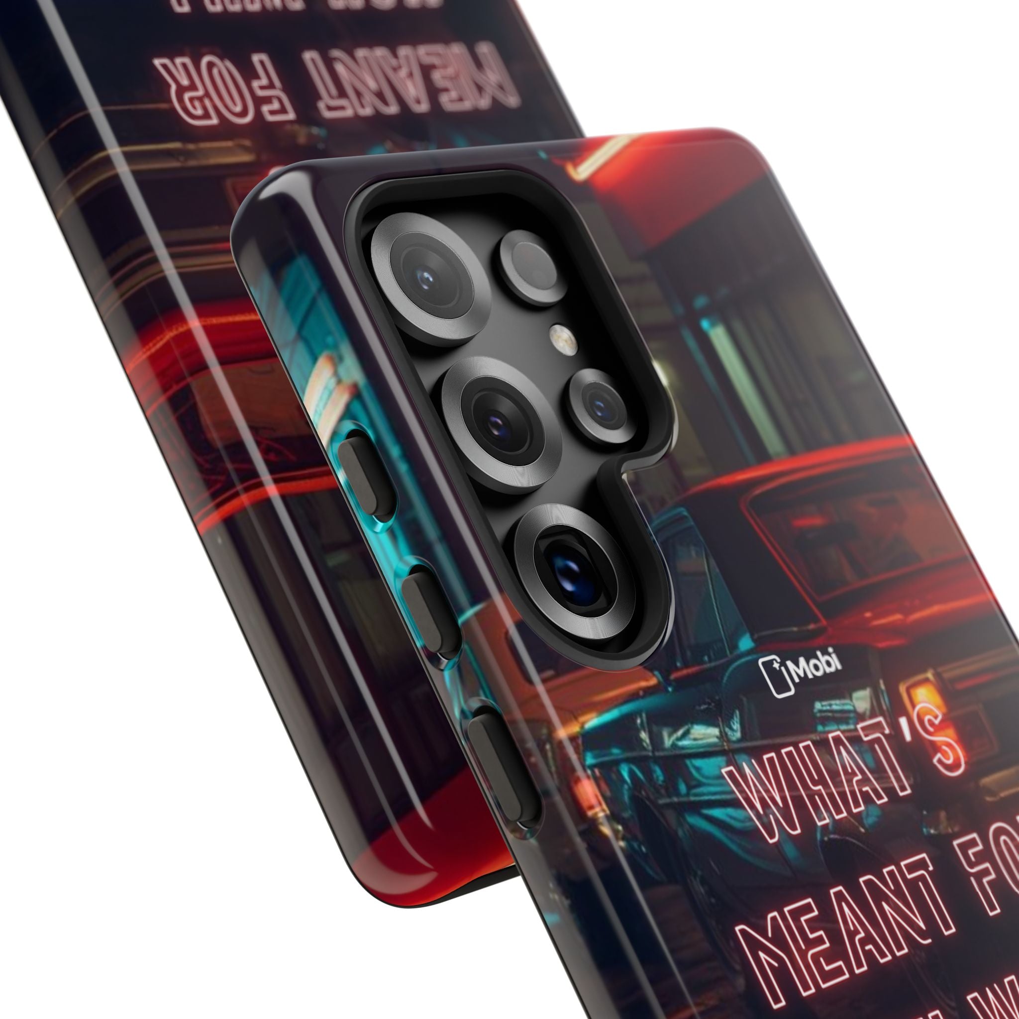 Neon Retro Phone Case — "What's Meant For You Will Always Find You"