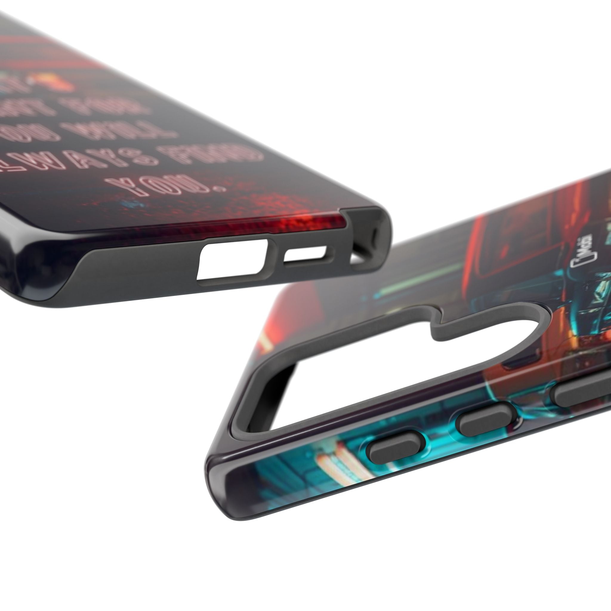 Neon Retro Phone Case — "What's Meant For You Will Always Find You"