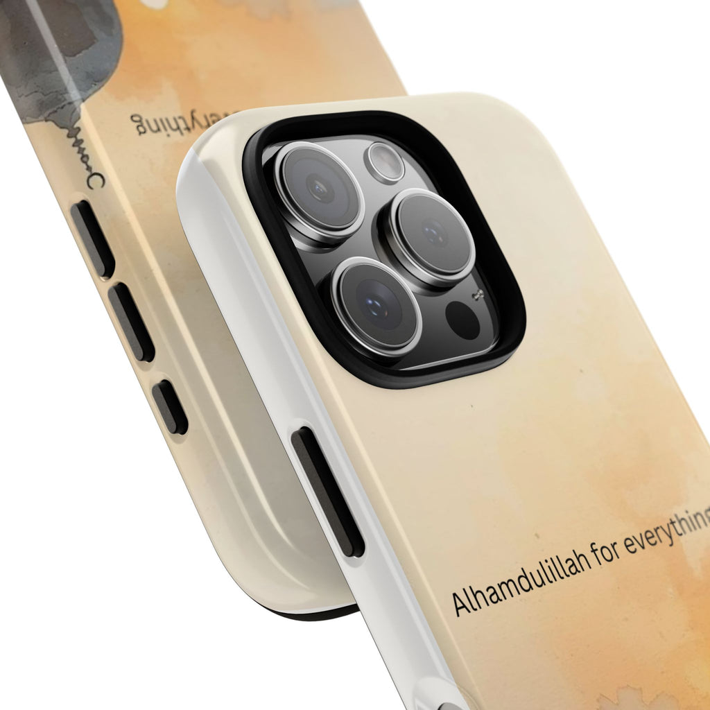 Alhamdulillah for Everything Phone Case — Islamic Mosque Sunrise Protective Cover