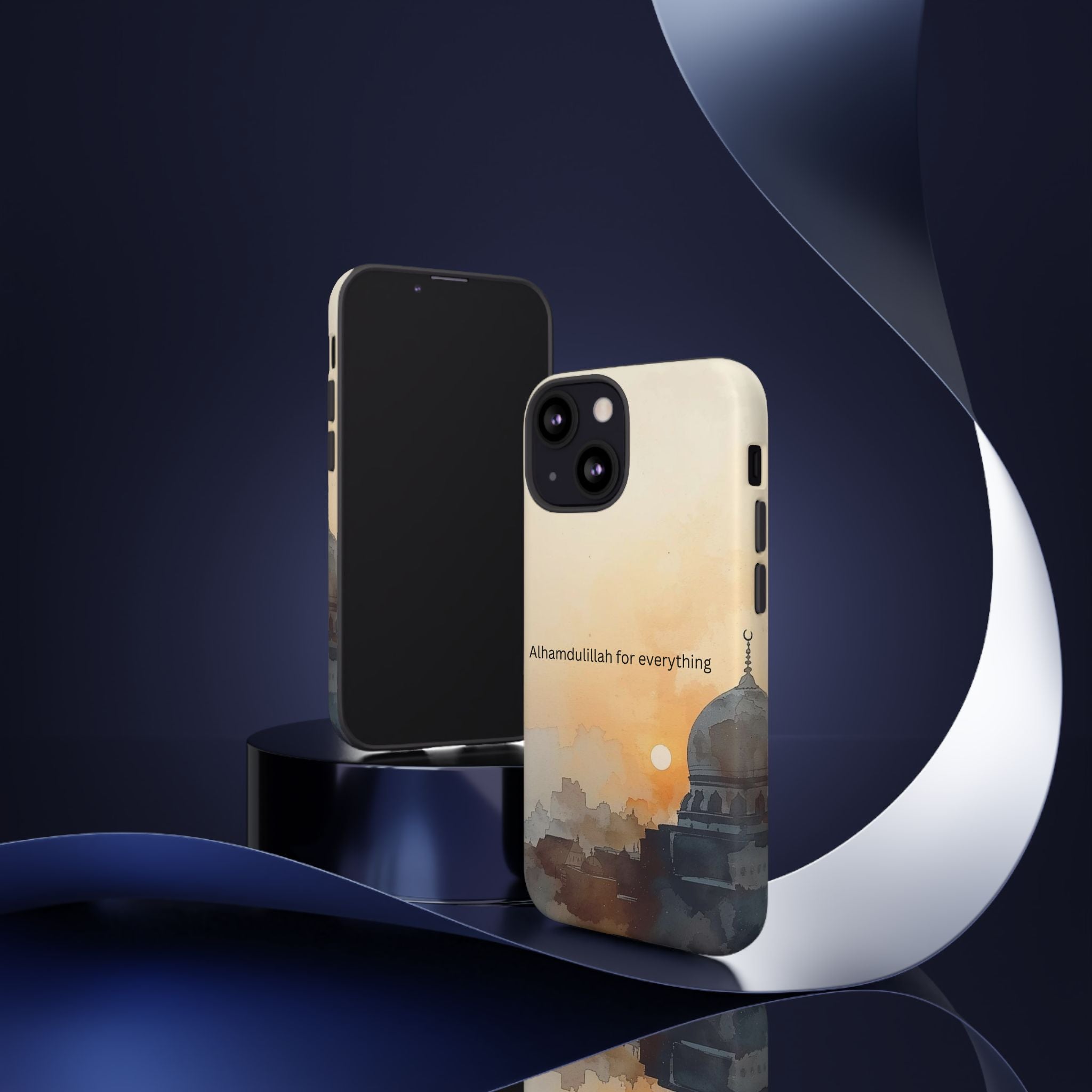 Alhamdulillah for Everything Phone Case — Islamic Mosque Sunrise Protective Cover