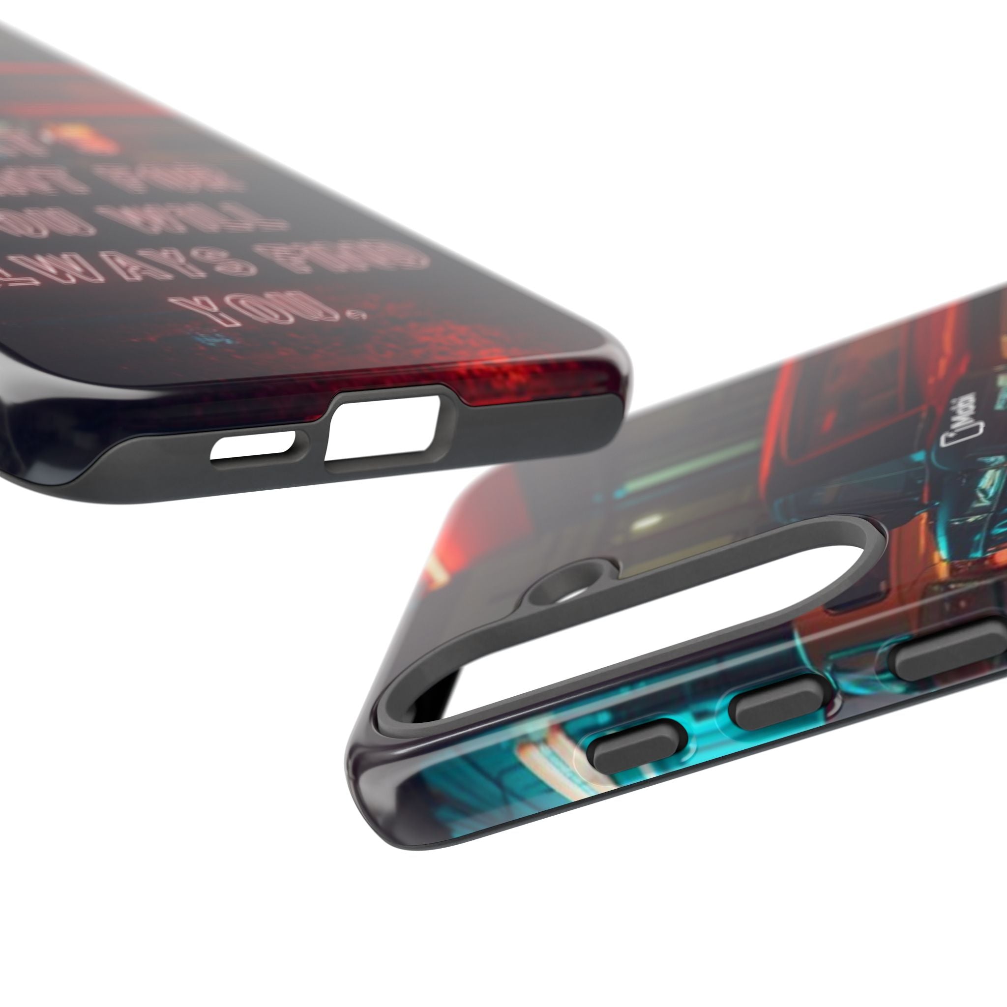 Neon Retro Phone Case — "What's Meant For You Will Always Find You"