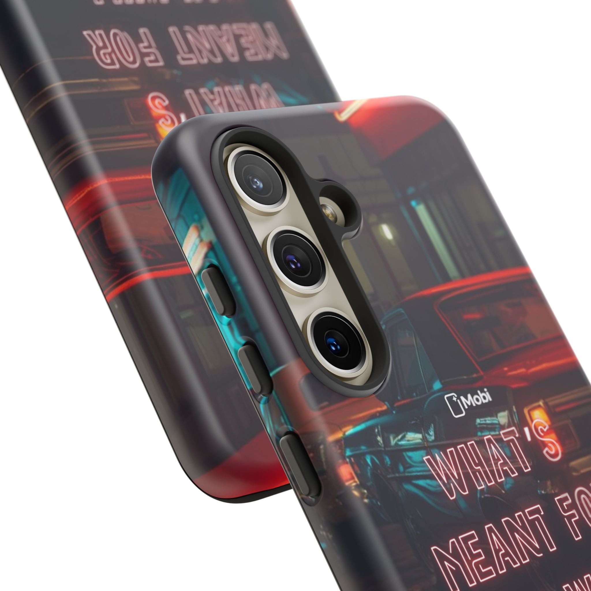 Neon Retro Phone Case — "What's Meant For You Will Always Find You"