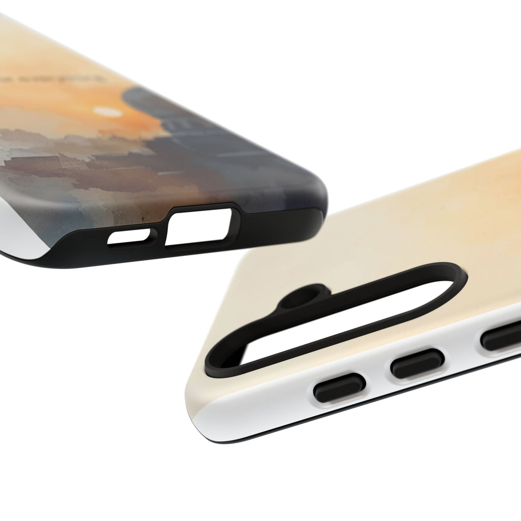 Alhamdulillah for Everything Phone Case — Islamic Mosque Sunrise Protective Cover