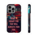 Neon Retro Phone Case — "What's Meant For You Will Always Find You"