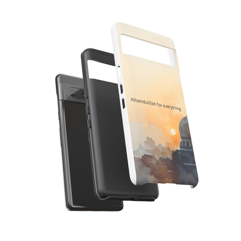 Alhamdulillah for Everything Phone Case — Islamic Mosque Sunrise Protective Cover