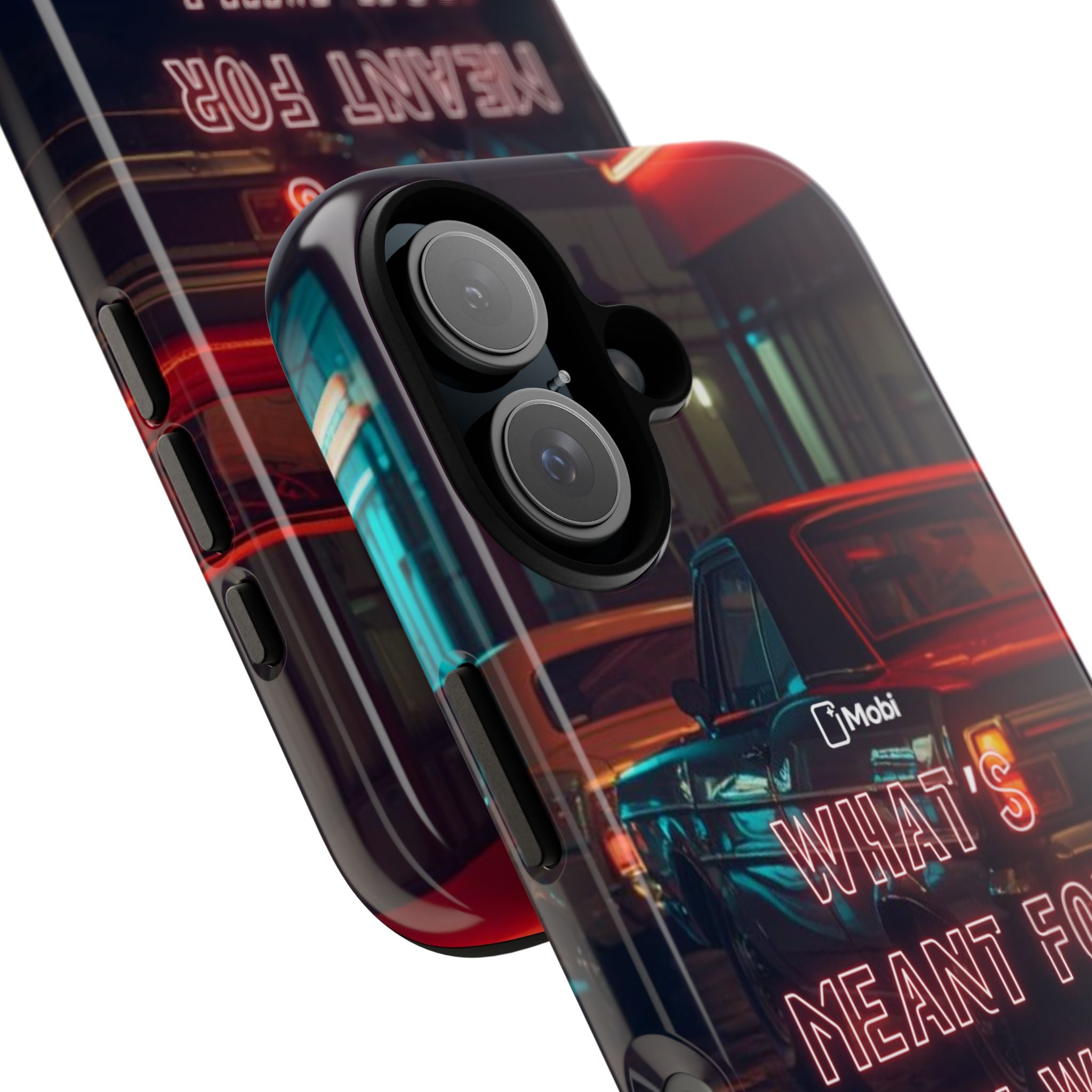 Neon Retro Phone Case — "What's Meant For You Will Always Find You"