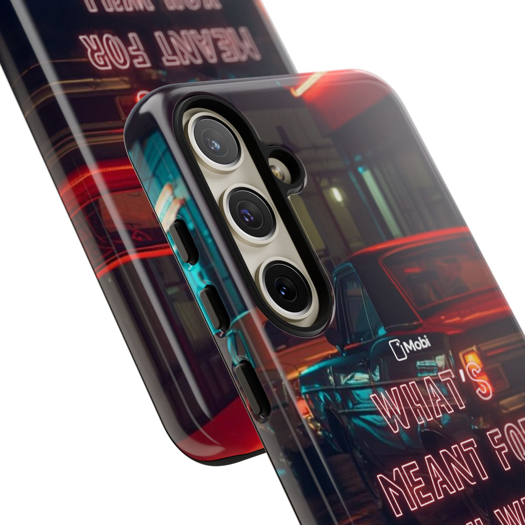 Neon Retro Phone Case — "What's Meant For You Will Always Find You"