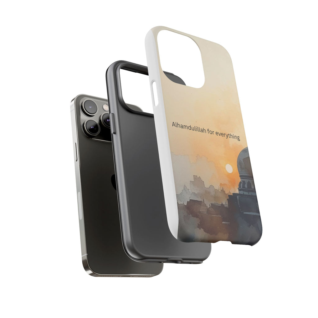 Alhamdulillah for Everything Phone Case — Islamic Mosque Sunrise Protective Cover