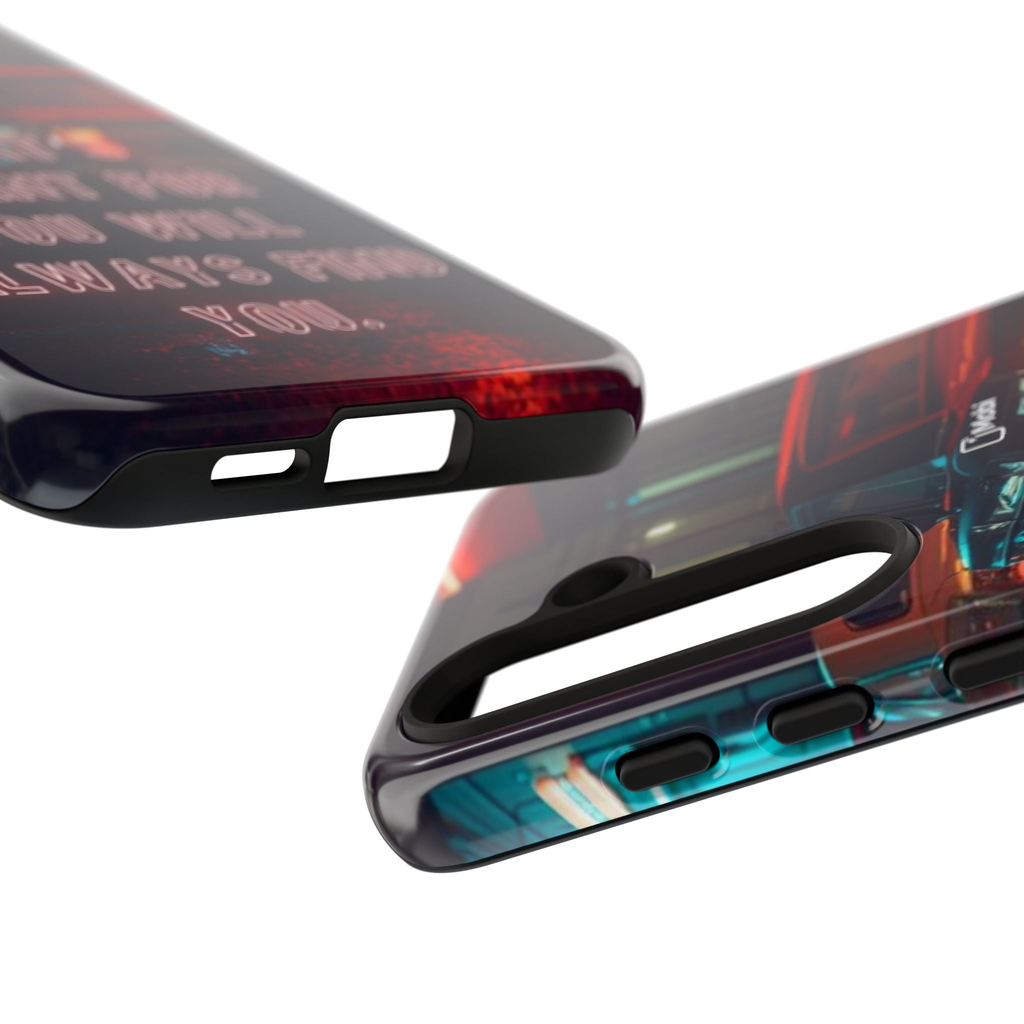 Neon Retro Phone Case — "What's Meant For You Will Always Find You"