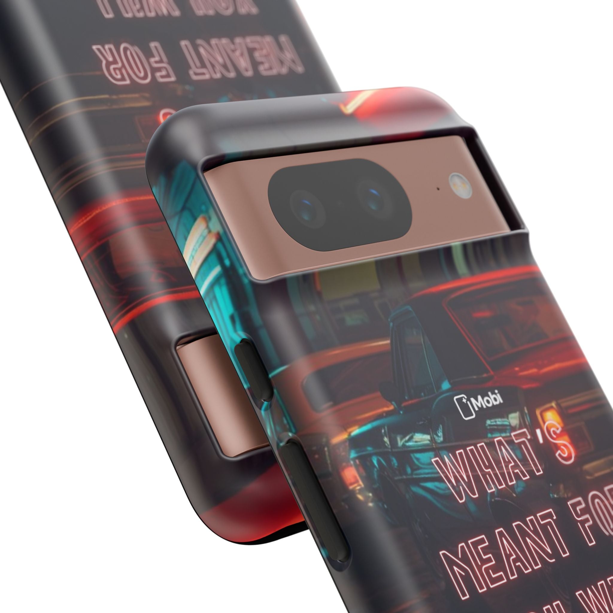 Neon Retro Phone Case — "What's Meant For You Will Always Find You"