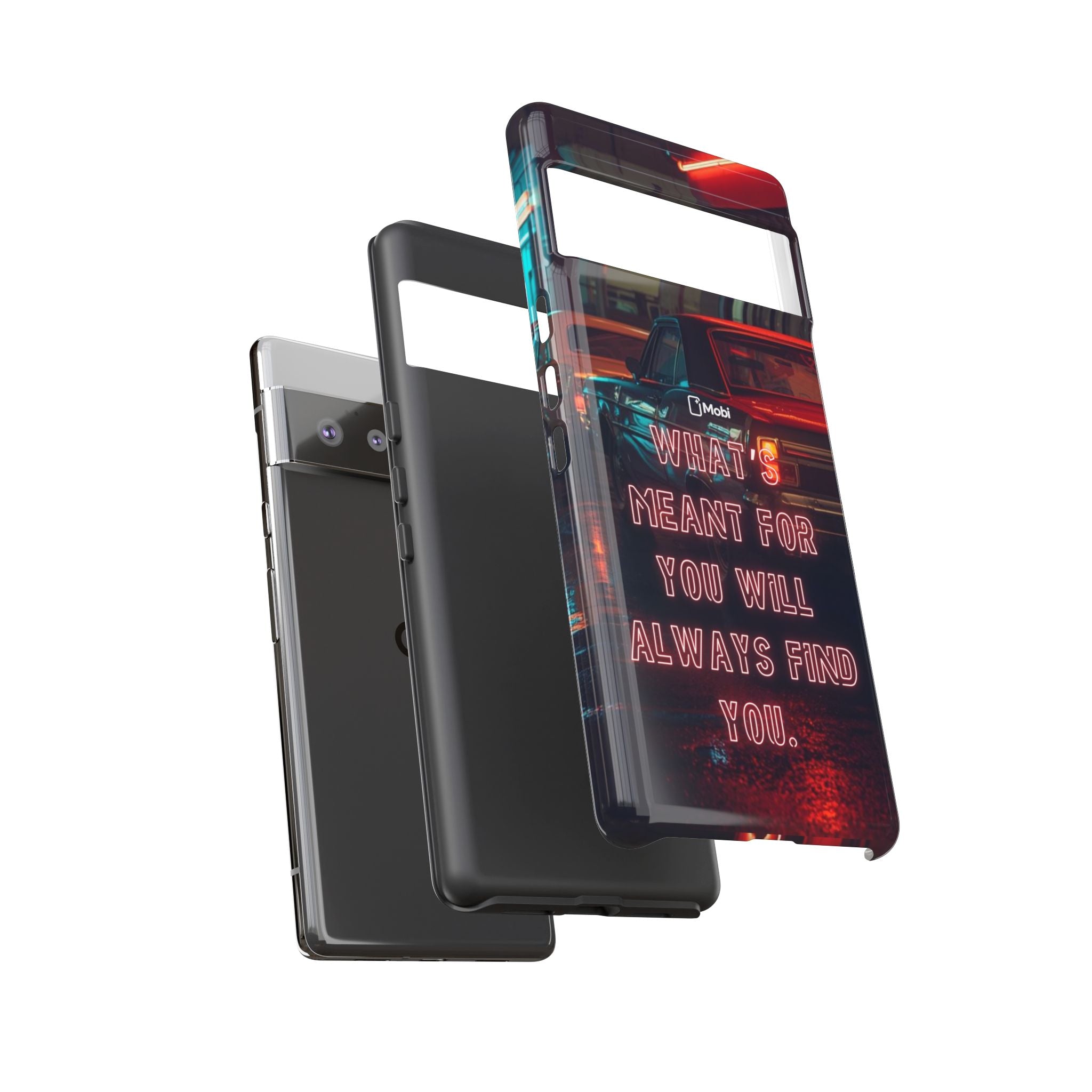 Neon Retro Phone Case — "What's Meant For You Will Always Find You"