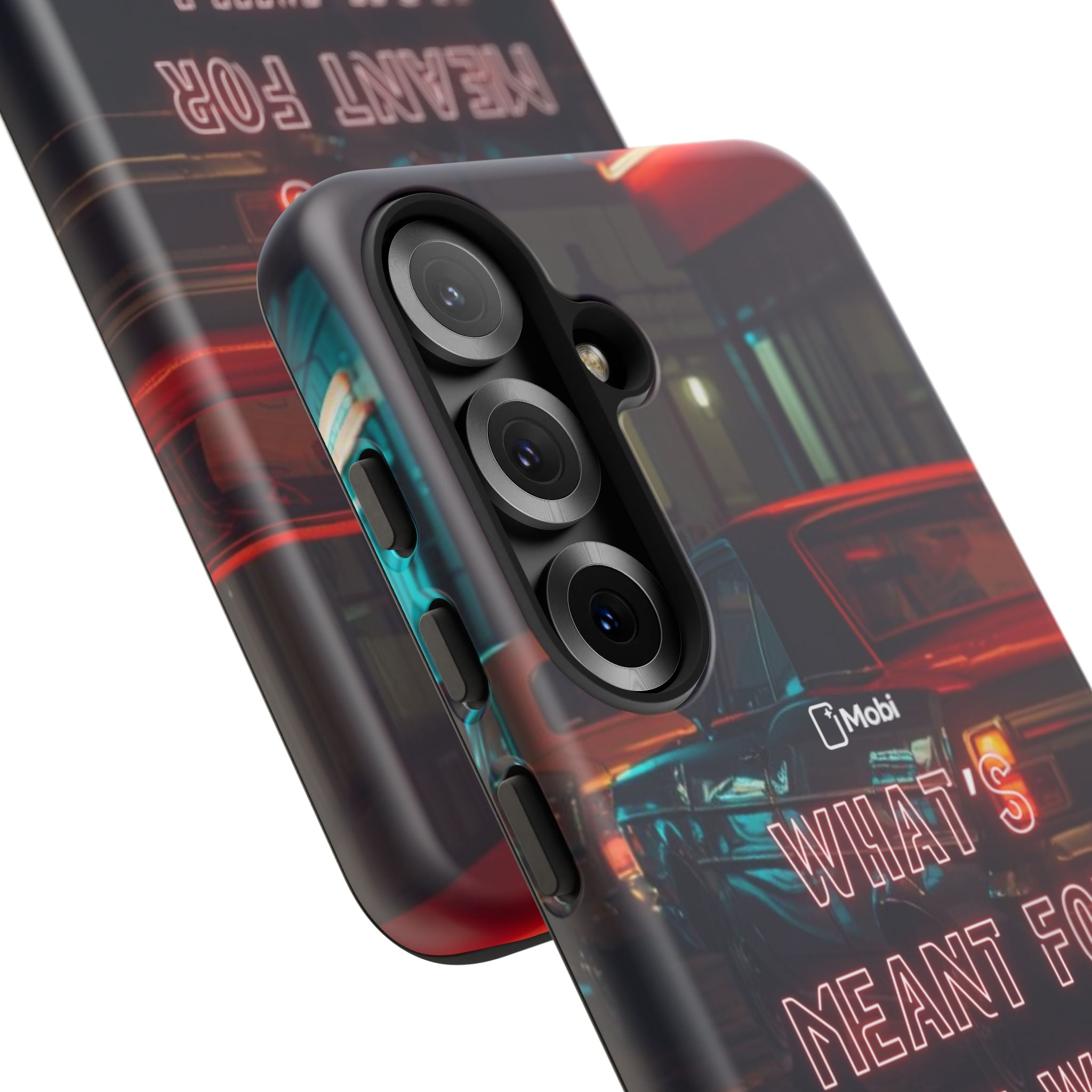 Neon Retro Phone Case — "What's Meant For You Will Always Find You"